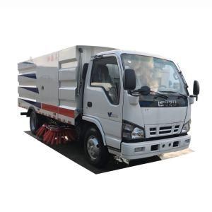 6wheels Isuzu City Road Brushes Sweeping Truck Mounted Street Sweeper