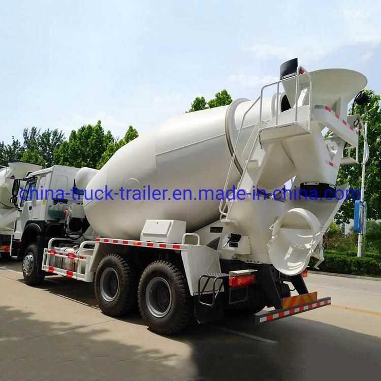 China Isuzu Chassis 10m3 Qingling 350HP Self Loading Mobile Concrete Mixer