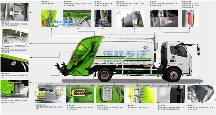 8tons 10ton 12m3 14 Cbm Rubbish Waste Collection Garbage Compactor Truck