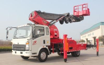 High Quality HOWO 32m 32meter 35m 35meter Telescopic Boom Lift Truck