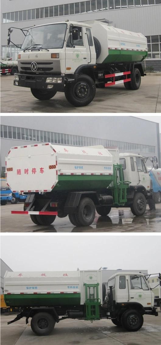 HOWO 8 Cubic Meters 4X2 Swing Arm Garbage Truck/ Roll off Container Garbage Truck