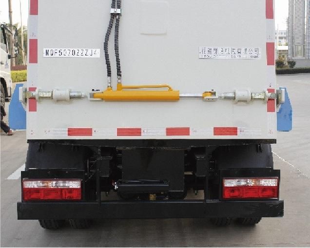 Side-Loading Garbage Compression Bin Collection Truck