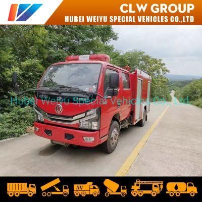 Dongfeng Duolicar New Mini 2 Ton Water Tank Fire Fighting Truck Fire Rescue Truck Fire Engine Fire Fighter Truck