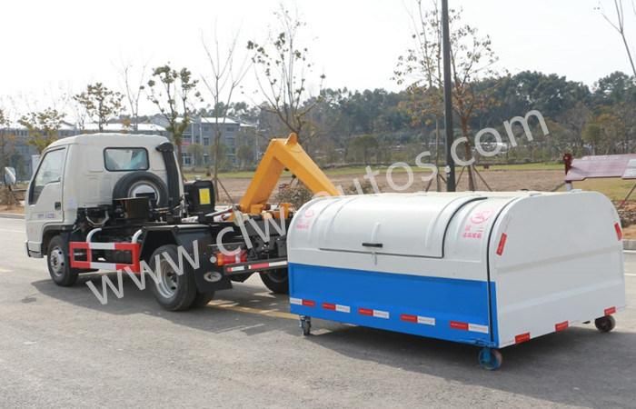 12tons 4500wheel Base Hook Arm Lift Garbage Truck Waste Collection Garbage Hydraulic Lifter Bin Lifting Roll off Truck