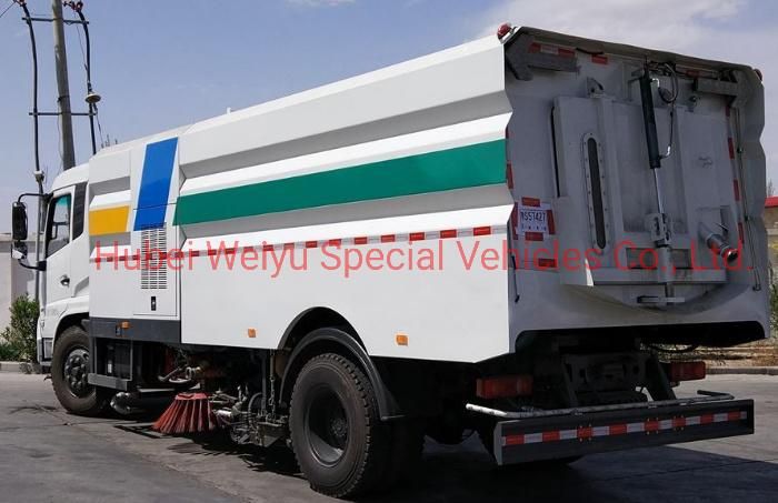China Dongfeng 8tons High Pressure 8cbm Water Tank and 7cbm Dust Tank Sweeper Truck Road Washing Cleaning Sweeping Truck