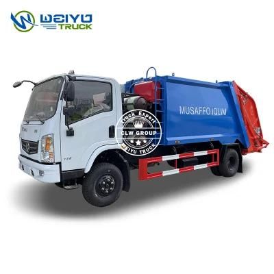 Dongfeng 4X2 6cbm 4tons CNG Engine Waste Collection Compressed Garbage Compactor Truck