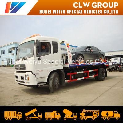 Dongfeng 6t Breakdown Wrecker Flatbed Recovery 6tons Medium Tow Truck for Sale