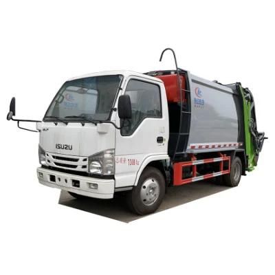 4X2 Compressed Garbage Truck 6m3 Waste Collection Compactor Truck Dimensions with Japanese Chassis
