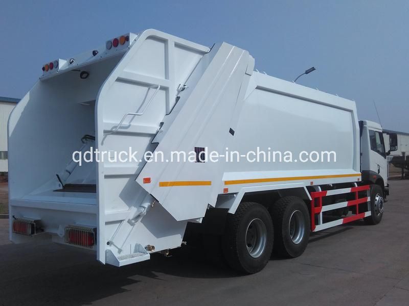 6x4 RHD 18m3 waste collecting compression refuse truck