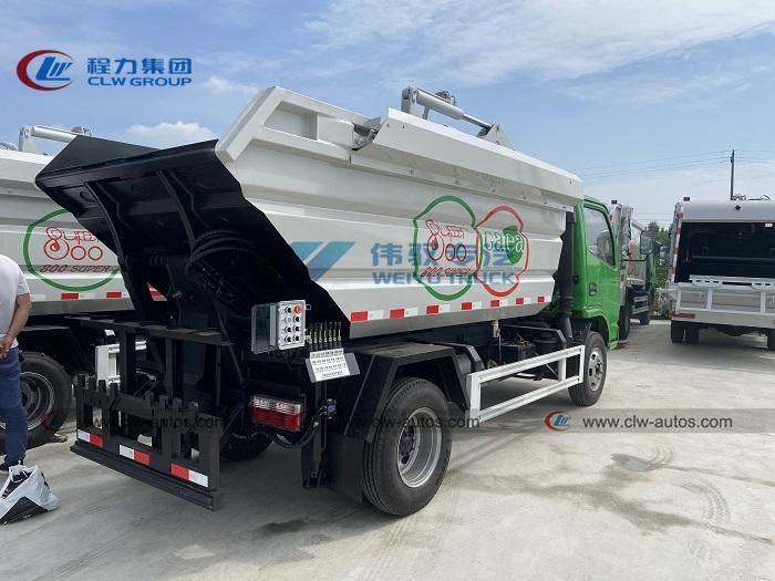 Factory High Price Ratio Dongfeng 7cbm 7000liter Sealed Dump Garbage Truck