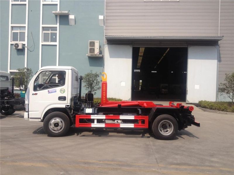 Factory Supplied 4X2 5 Ton Hook Lift Garbage Truck