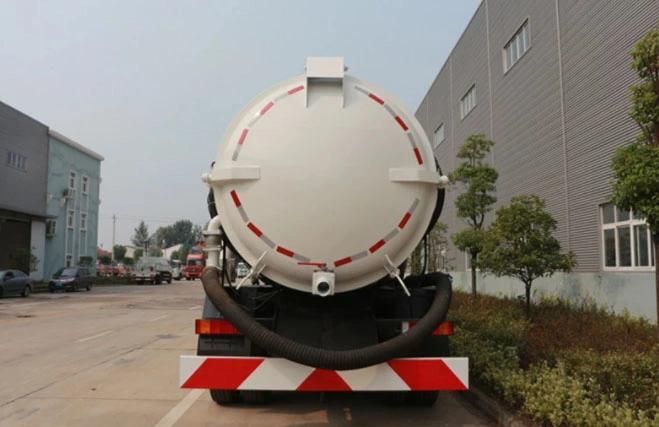 6X4 Vacuum Hydraulic Cylinder Sewage Suction Truck