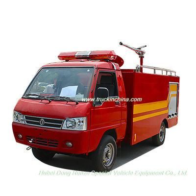 Dongfeng Gasoline Portable Pump Fire Truck with 1.5 Cbm Water Tank