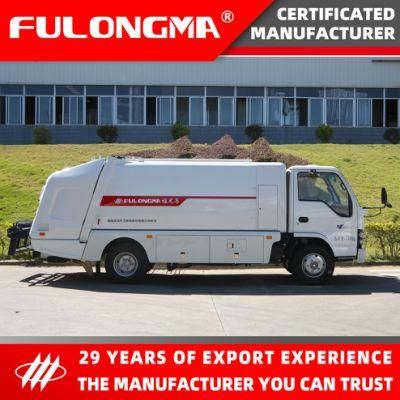 Fulongma 6.5cbm Well Protective All Around Bumper Rear Loader Garbage Truck