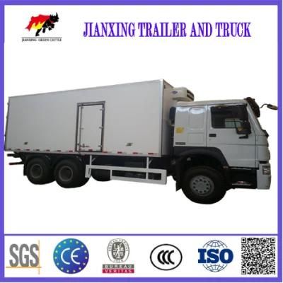 HOWO Dongfeng 6X4 Heavy Duty Refrigerated Trucks 10 Wheel Freezer Cooling Van Box Truck for Seafood Transport