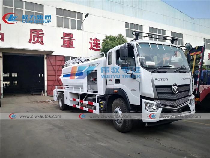 Foton 4X2 Sewer Vacuum Truck 7cbm 8cbm High Pressure Sewer Jetting Truck