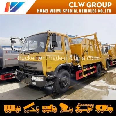 China Light Waste Collection Dongfeng 4X2 Small Rubish Compactor 8 10 12 15 M3 Swing Arm Skip Loader Lifter Garbage Truck