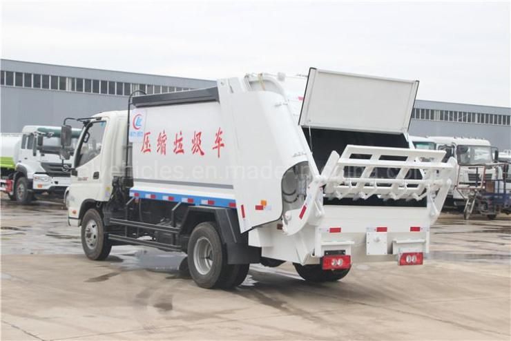 Foton 4X2 8000L Garbage Waste Compressed Collection Vehicle Compactor Truck