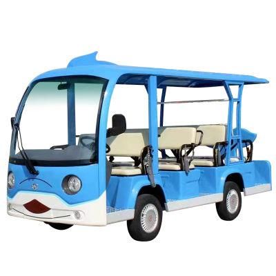 Wharf Black Wuhuanlong 5180*1510*2050 Jiangsu Tourist Bus Mini Electric Sightseeing Car Factory