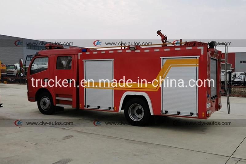 Dongfeng 4X2 6 Wheels Wheeler 5000L Rescue Emergency Fire Engine Fighting Truck