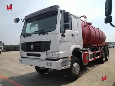 Sino HOWO Rhd LHD 6X4 16000 Litres Vacuum Sewage Suction Tanker Truck