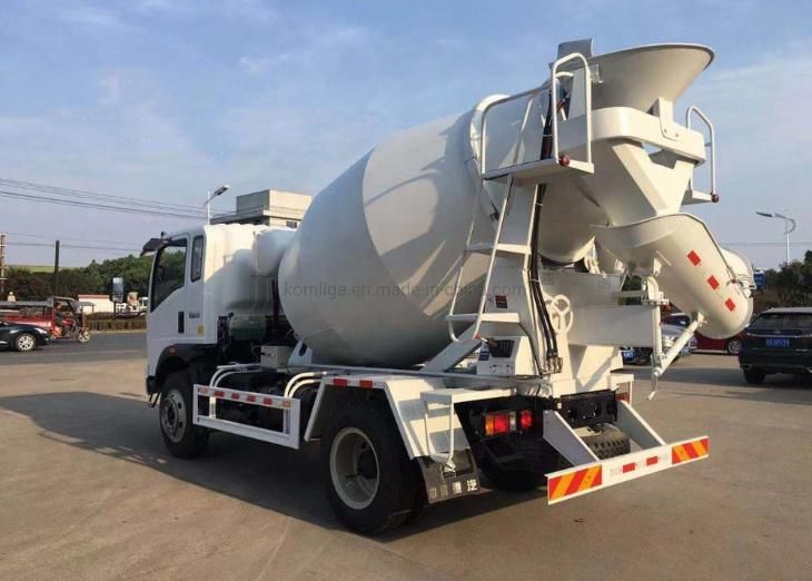 Sinotruck HOWO 4X2 3 Cubic Meters Mini Small Concrete Mixer Truck Dimensions