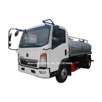 Sinotruk HOWO 5m3 5tons Stainless Steel 304 Transport Drinking Water Truck