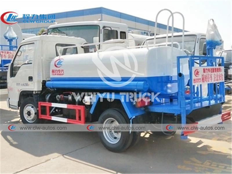 Dongfeng 2000liters 3000liters 2-3tons Water Bowser Truck Water Spraying Truck Water Sprinkler Truck