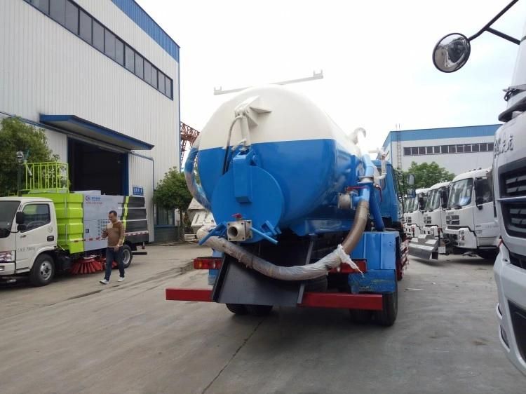 10cbm Sewage Tanker Fecal Suction Sewer Vacuum Truck