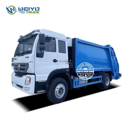 Sinotruk Homan 4X2 Rhd 12 Cbm 220HP Sanitation Commercial Garbage Compactor Truck