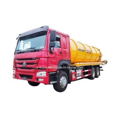 Chinese Manufacturer 10 Wheeler Sinotruk HOWO 18000L Sewage Suction Tanker Truck
