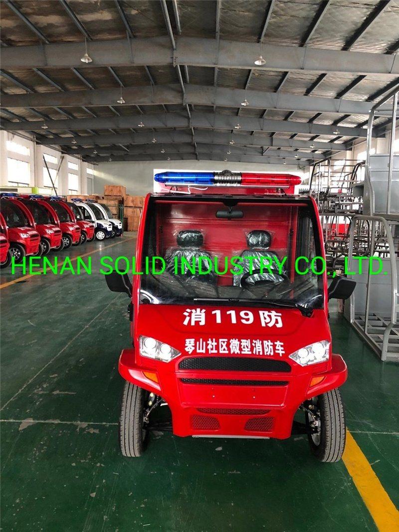 Popular Mini Electric Emergency Rescue Fire Fighting Truck for Factories, Residential Properties, Hotel, Garden Patrol, Resort, Airport
