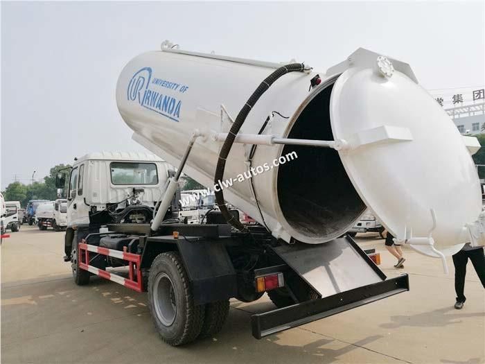Weiyu Truck 10, 000 Liters -12, 000 Liters 190HP Factory Price Vacuum High Suction Sewage Recycling Truck