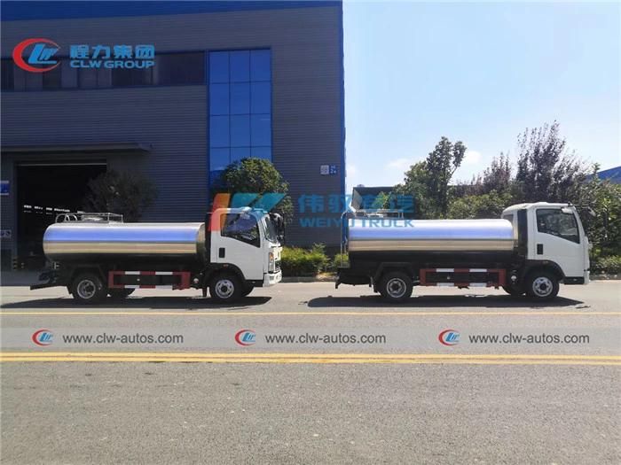 Sinotruk HOWO 5000L Milk Transport Truck 5tons Fresh Milk Delivery Truck 5cbm Milk Tank Truck