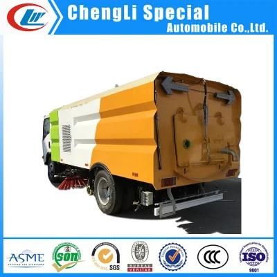 Cleaning Airport and Highway Road Sweeper Truck with Auxiliary Engine