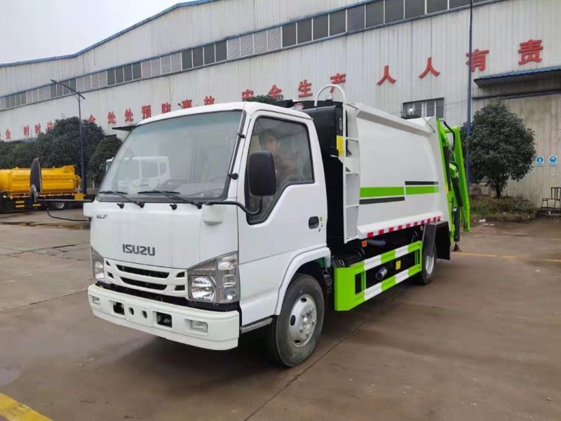 1suzu 4X2 6 Cubic Meters Garbage Compactor Trucks 6cbm Compression Garbage Truck