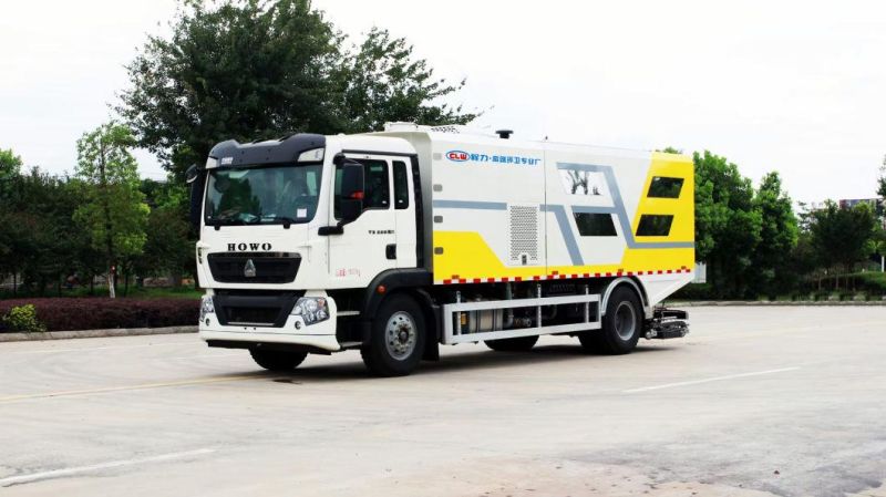 China High-End Road Sweeper HOWO Road Pollution Weeper Deep Cleaning Road Sweeper 4X2 Drive