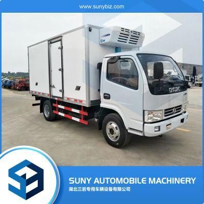 Light Truck Dongfeng Hold-Over Plate Refrigerated Vehicle Refrigerator Car Mini Refrigerated Van Truck