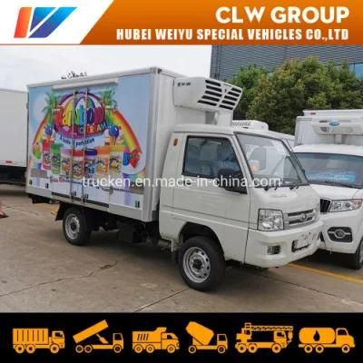 Ice Cream 1ton Small Freezer Cold Van Truck with Thermo King Refrigerator for Frozen Food Meat Inside City Delivery