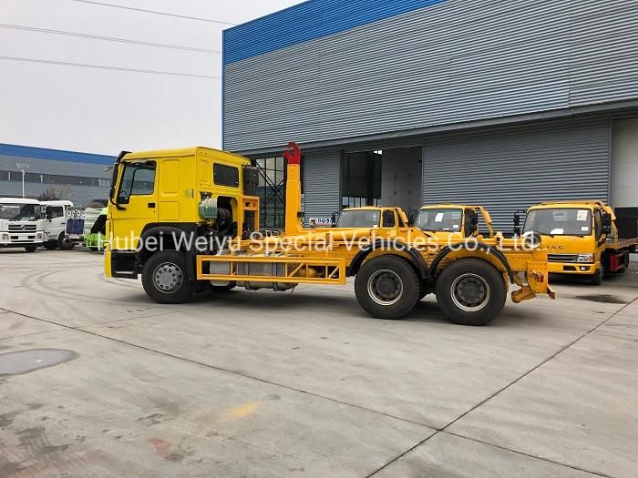 China Hot Sale HOWO 20m3 Waste Recycling Truck 20cbm 16t 17t 18tons Hook Lift Refuse Garbage Removal Truck