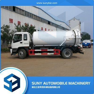Low Price 8 Ton I Suzu Vacuum Sewer Tanker Truck for Sale