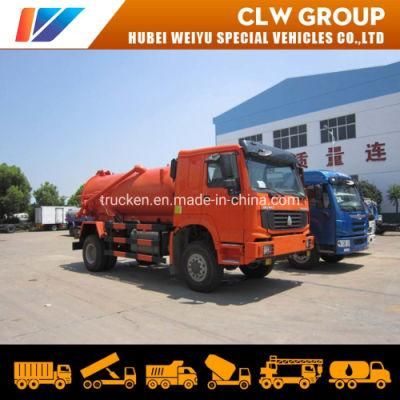 Sinotruk 10m3 10000 Litres Guaranteed 100% Diesel Engine Vacuum Suction Sewer Cleaning Sewage Tanker Truck for Sale