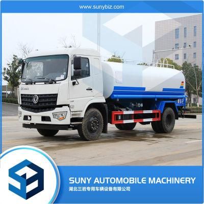 4X2 6 Wheels Manual 13000 Liters 13ton 13cbm Road Water Bowser Sprinkler Truck