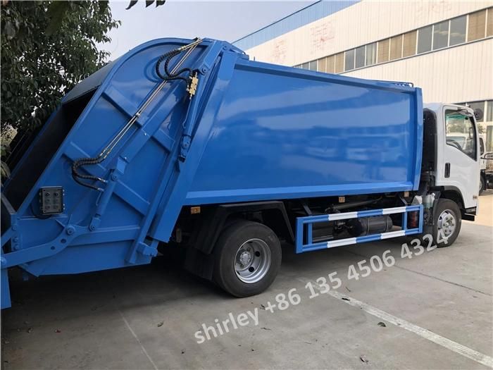 Isuzu 6cbm 8 Cubic Meters Waste Collection Recycling Service Truck 6tons Waste Disposal Truck for Nigeria