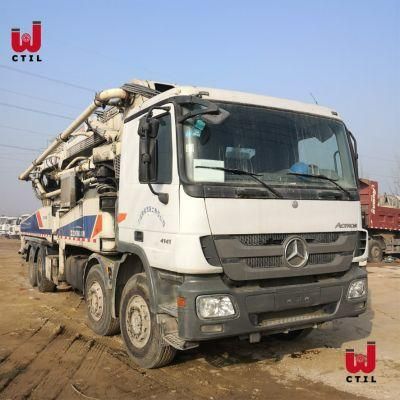 50meters Height China Refurbished Well Used Concrete Pump Truck Mounted Concrete Pump
