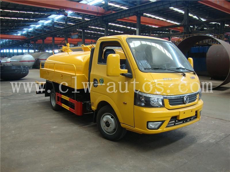 2000-3000 Liters Dongfeng 4X2 Mini Fecal Suction Truck Sewage Vacuum Suction Truck for Sale