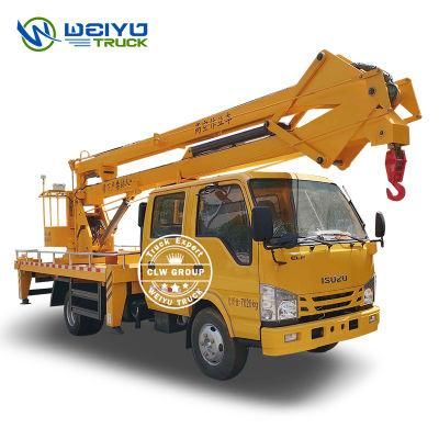 Isuz U 12m 14m 16m Pick up Truck with Aerial Working Platform Bucket Lift Cherry Picker for High Altitude Operation