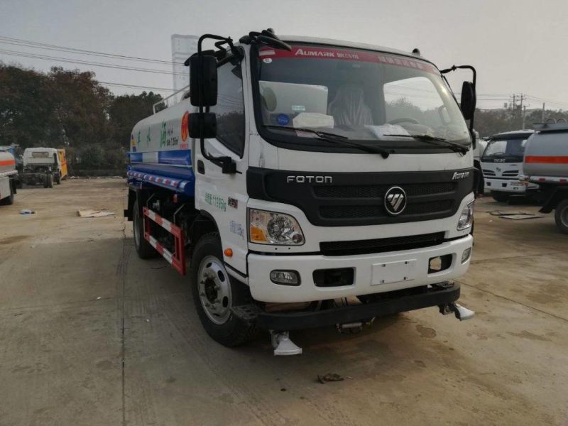 Foton Aumark 5cbm Municipal Environmental Green Water Sprinkler Tank Truck