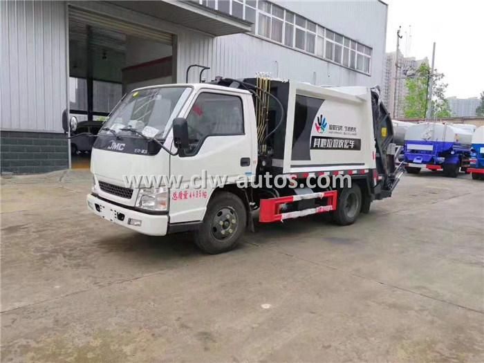 5cbm Rear Loader Compressed Garbage Truck Garbage Compactor Truck Waste Collection Truck