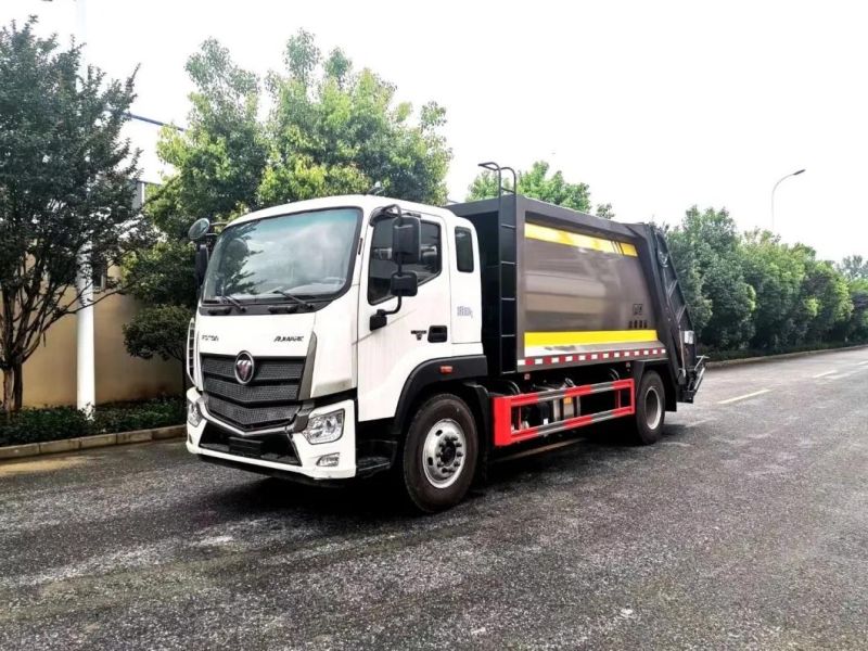 Factory Foton Auman 4X2 Rhd 10m3 12m3 14m3 15m3 Compressed Compression Garbage Compactor Truck for Sale